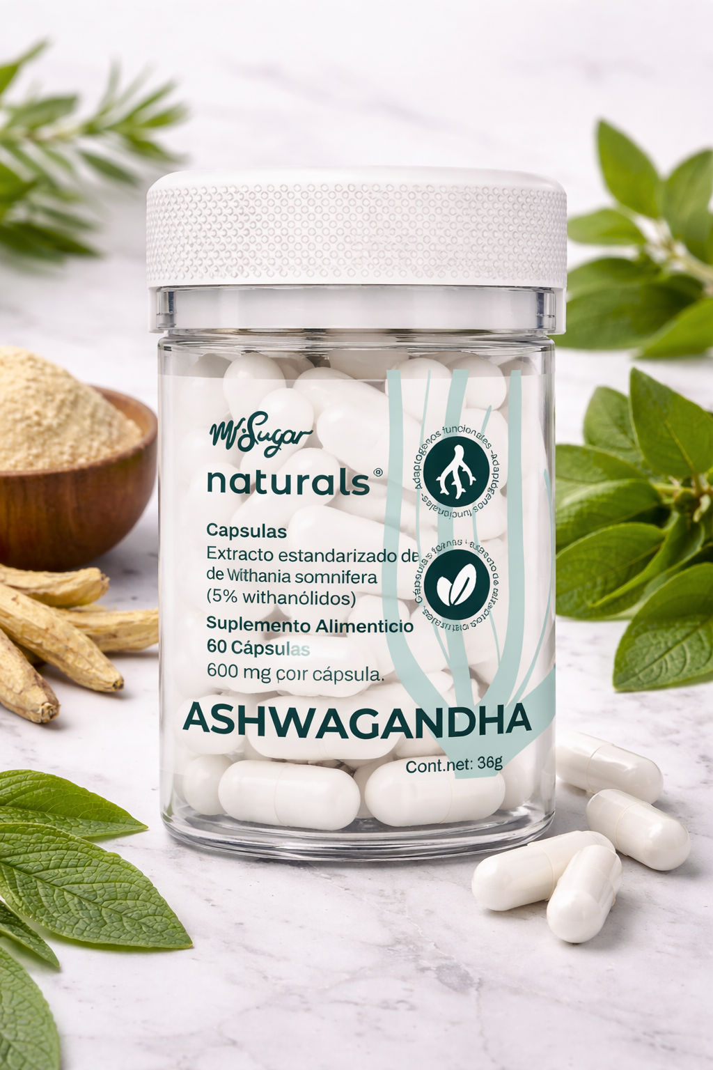 MR CALM — Cápsulas de Ashwagandha al 5%