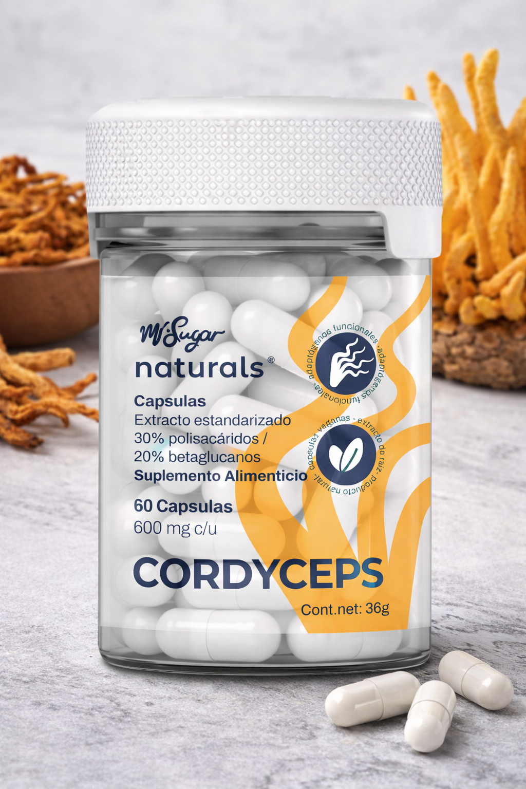 MR POWER — Cápsulas de Cordyceps